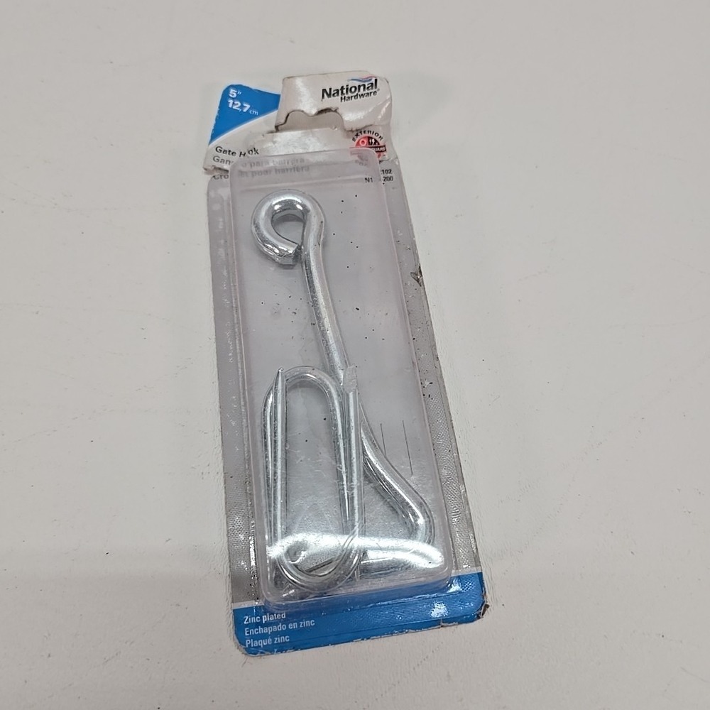 National Hardware N122-200 Bolt Hook Zinc plated 5"